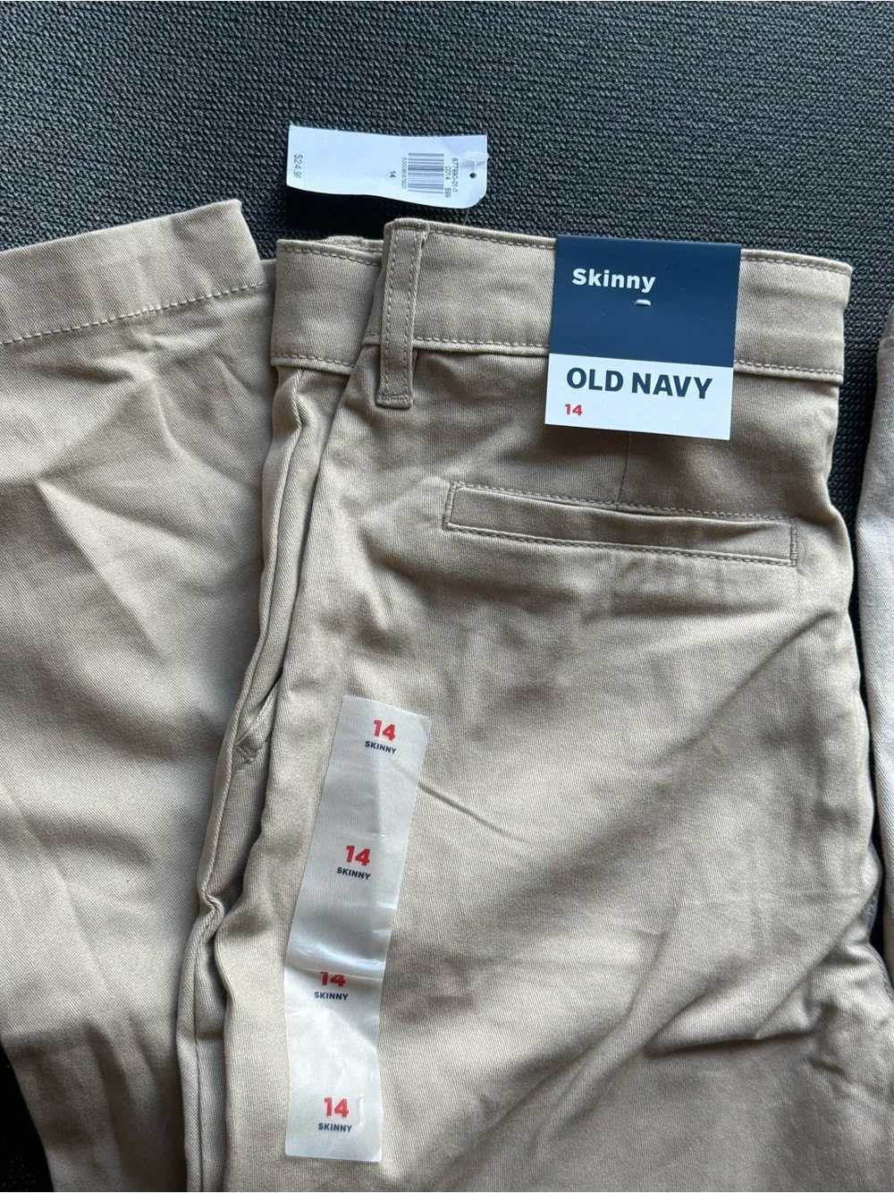 Old Navy Skinny Khaki Pants + Gap skinny pants in Beige/Tan